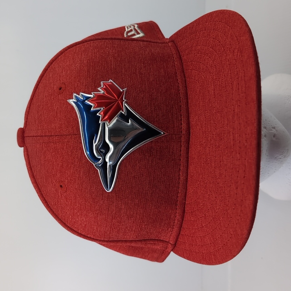 Authentic performance herdwear engineered mlb Blue Jays red cap 59 fifty 7 1/2